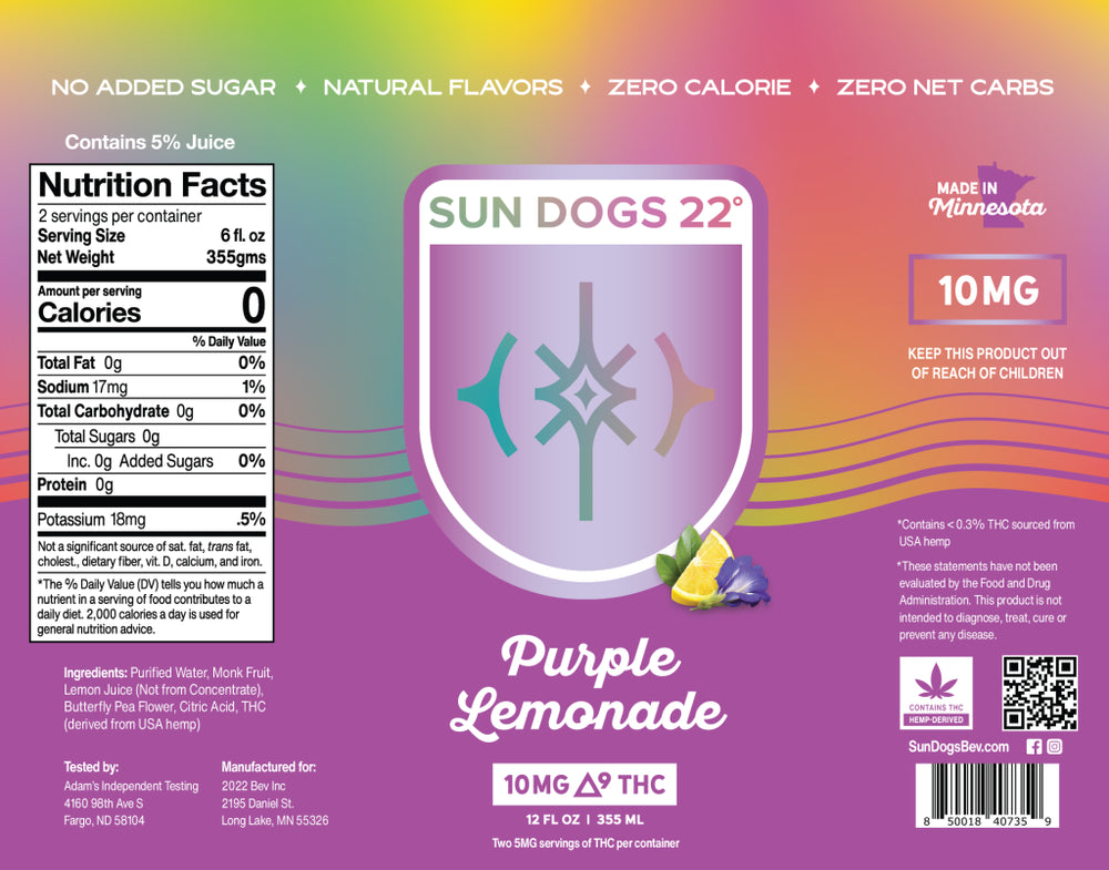 Sun Dogs | Purple Lemonade | 10mg THC