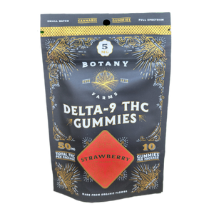 5MG THC + 5MG CBD VEGAN GUMMIES | 1:1 RATIO | STRAWBERRY