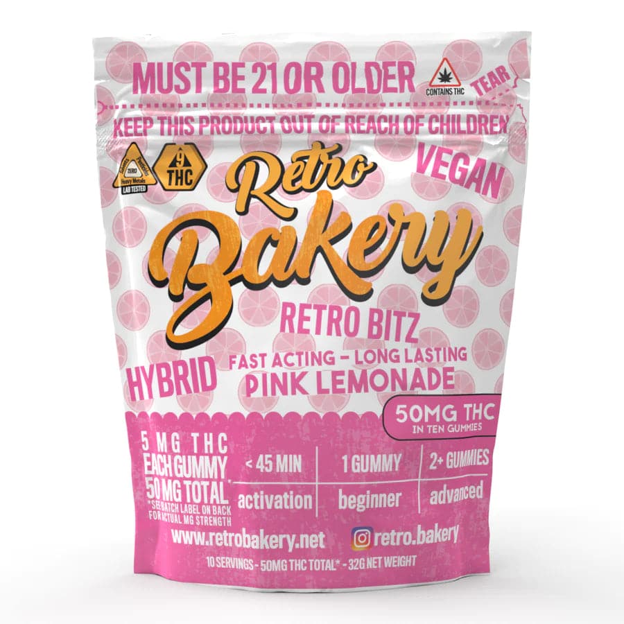 50MG FAST ACTING VEGAN THC GUMMY BITZ | SOUR PINK LEMONADE – Love is an ...