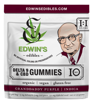 5MG THC + 5MG CBD VEGAN GUMMIES | GRANDDADDY PURPLE | INDICA