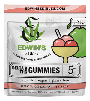 Guava Gelato | Hybrid | Delta 9 THC Fast Acting Gummies