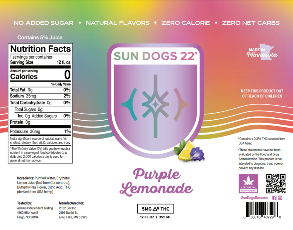Sun Dogs | Purple Lemonade | 5mg THC