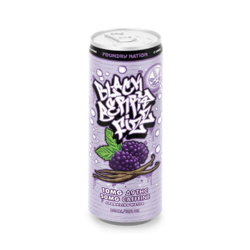 
            
                Load image into Gallery viewer, Blackberry Fizz - Caffeinated THC Sparkling- 10MG THC/50 MG CAFFINE
            
        