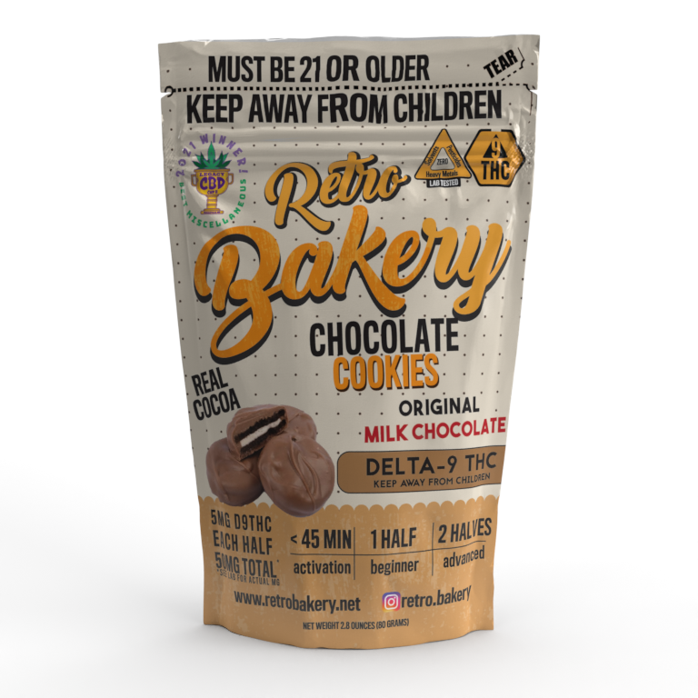 50MG THC CHOCOLATE COVERED COOKIES | 5 PACK