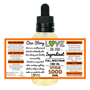 Full Spectrum CBD Oil - 1000mg (Multiple Flavors)
